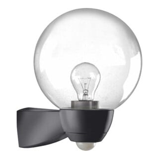 ESYLUX Luminaire automatique avec détecteur de mouvement 130° AL MONZA WL TR MD BK
