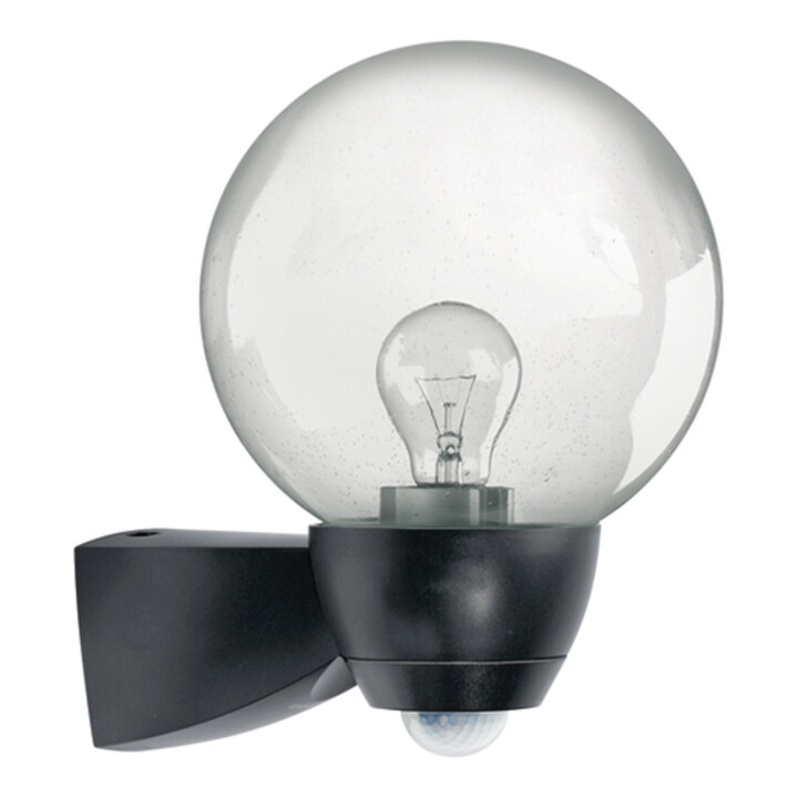 ESYLUX Luminaire automatique avec détecteur de mouvement 130° AL MONZA WL TR MD BK