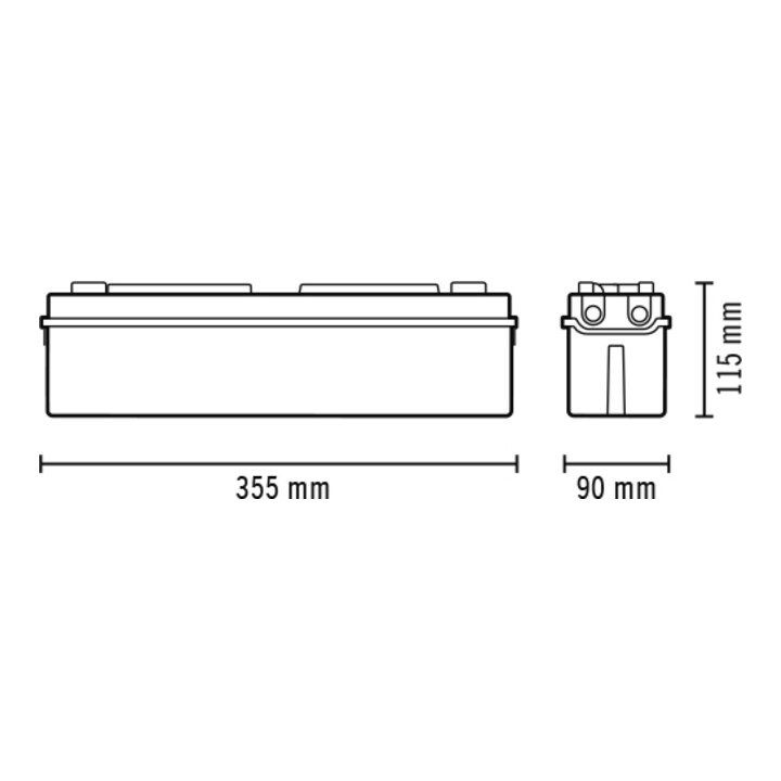 ESYLUX Notleuchte 14m EKW LED SLAELLED3h14mIRSCSM