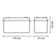ESYLUX Notleuchte 21m EKW 2,5W SLB EL LED 3h 21mSM