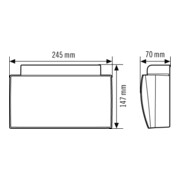 ESYLUX Notleuchte 24m EKW 4W SLE/SLFEL#EN10061806-3