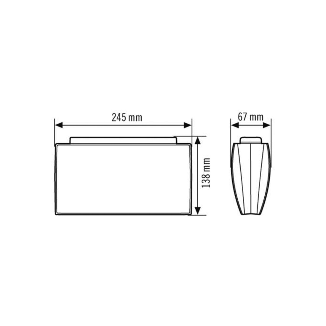 ESYLUX Notleuchte 24m EKW 4W SLE/SLFEL#EN10061813