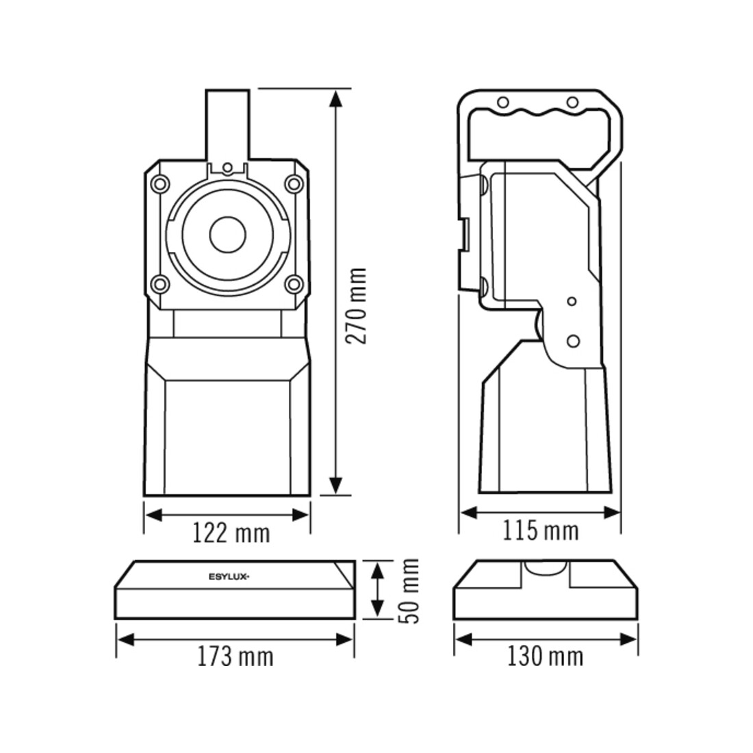 ESYLUX Projecteur de poche SLP-2