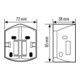 ESYLUX RC-Ecksockel sw f. BWM der RCi Ser. RC EDGE MOUNTING BK