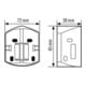 ESYLUX RC-Ecksockel ws f. BWM der RCi Ser. RC EDGE MOUNTING WH