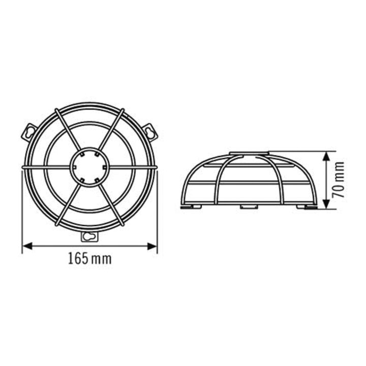 ESYLUX Schutzkorb BASKETGUARDROUNDSM.