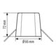 ESYLUX Set d'encastrement plafond blanc FLATMOUNT.SETIP20FM
