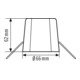 ESYLUX Set d'encastrement plafond-C ws COMPACT#EP10425929