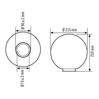 ESYLUX Systemglas Monza EL10026164 transparent