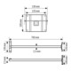 ESYLUX Wandausleger Adapterfür OFL-/AFL FL WALL ARM 700 WH