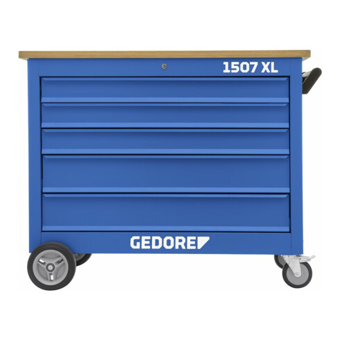 Etabli à roulettes Gedore 5 tiroirs 3x type 2, H = 101,5 mm 2x type 3, H = 155 mm