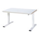 Établi adlatus RAU 300 réglable en hauteur électriquement Plan de travail avec revêtement en tôle d'acier 1500 mm x 1000 mm-1