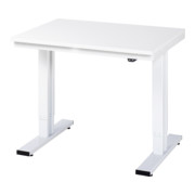 Établi adlatus RAU 300 réglable en hauteur électriquement Plan de travail EGB avec revêtement en résine de mélamine (conducteur de volume) 1000 mm x 800 mm
