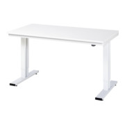 Établi adlatus RAU 300 réglable en hauteur électriquement Plan de travail EGB avec revêtement en résine de mélamine (conducteur de volume) 1500 mm x 800 mm