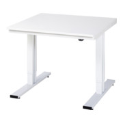 Établi adlatus RAU 300 réglable en hauteur électriquement Plan de travail en mélaminé 1000 mm x 1000 mm