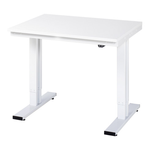 Établi adlatus RAU 300 réglable en hauteur électriquement Plan de travail en mélaminé 1000 mm x 800 mm