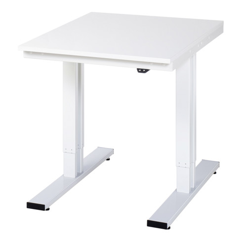 Établi adlatus RAU 300 réglable en hauteur électriquement Plan de travail en mélaminé 750 mm x 1000 mm