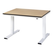 Établi adlatus RAU 300 réglable en hauteur électriquement Plan de travail MDF 1250 mm x 1000 mm