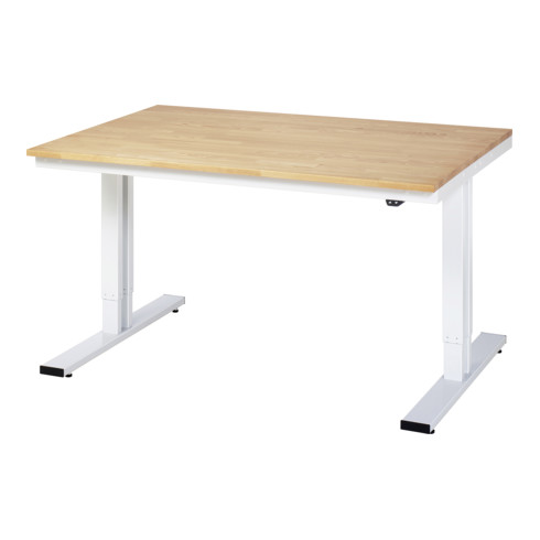 Établi adlatus RAU 300 réglable en hauteur électriquement Plateau en hêtre massif 1500 mm x 1000 mm