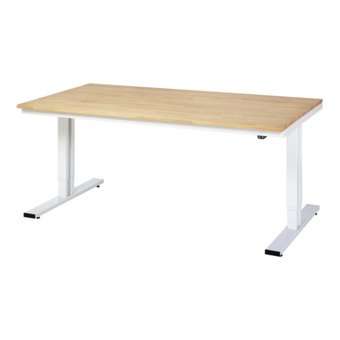Établi adlatus RAU 300 réglable en hauteur électriquement Plateau en hêtre massif 2000 mm x 1000 mm