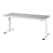 Établi adlatus RAU 300 réglable en hauteur électriquement Plateau linoléum/universel 2000 mm x 800 mm