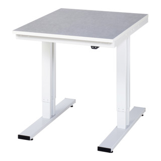 RAU Table de travail adlatus 300 électrique réglable en hauteur, plateau linoléum/universel
