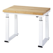 RAU établi adlatus 600 réglage électrique de la hauteur plateau en hêtre massif réglage électrique de la hauteur