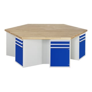 Etabli de groupe Rau modèle 4092, KL 1350mm x L 2700 x P 2340 x H 840mm