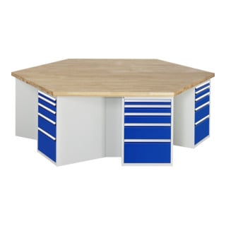 Etabli de groupe Rau modèle 4099, KL 1350mm x L 2700 x P 2340 x H 890mm