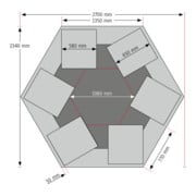 Etabli de groupe STIER avec 6x5 tiroirs et bloc d'alimentation, lxPxH 2 700x2 340x890 mm-4