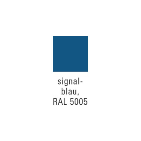Établi gris clair bleu signal B2000×H859×P750 mm hêtre multiplis 40 mm 2 tiroirs 2 portes