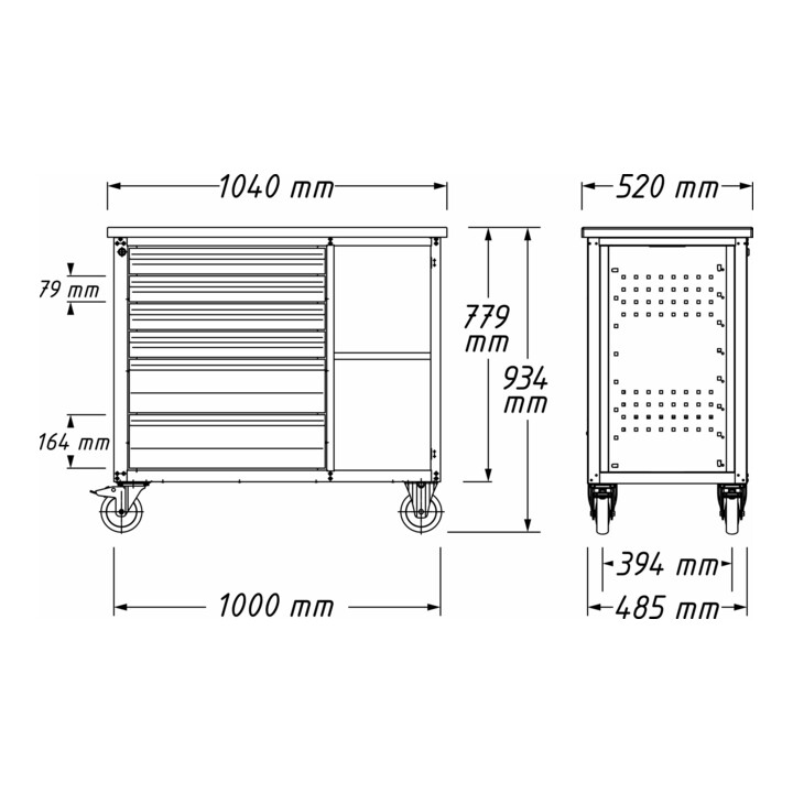 Établi mobile 177W-7 HAZET
