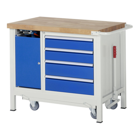 Etabli mobile brut Modèle 8470 LxPxH 1250x700x880mm