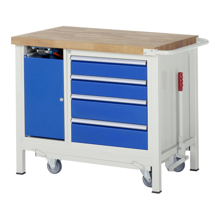Etabli mobile brut Modèle 8569 LxPxH 2000x700x880mm