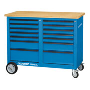 Etabli mobile Gedore, 1,25 m de large, avec 14 tiroirs-1