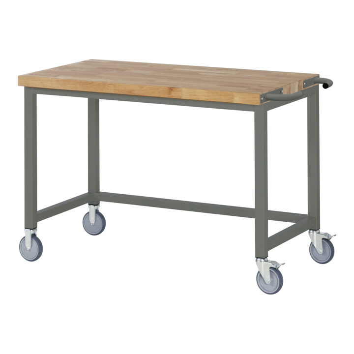 STIER Fahrbare Werkbank Premium BxTxH 1250x700x880mm + STIER Werkbankaufbau BxH 1250x900mm