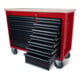 Établi mobile STIER XXL, double avec 14 tiroirs, vide-2