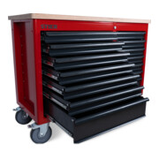 Établi mobile STIER XXL, double avec 14 tiroirs, vide-4