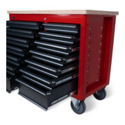 Établi mobile STIER XXL, double avec 14 tiroirs, vide-5