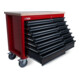 Établi mobile STIER XXL, double avec 14 tiroirs, vide-4