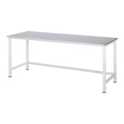 Établi Rau avec plateau à revêtement en tôle d'acier LxPxH 2000x800x825 mm