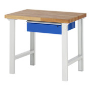 Établi de travail Rau 7001, plaque en hêtre massif de 840 mm