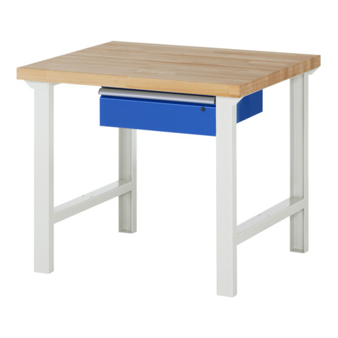 Établi de travail Rau 7001, plaque en hêtre massif de 840 mm