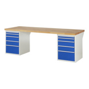 Établi Rau modèle 7511 avec 10 tiroirs l x p x h 2500x900x840mm-2
