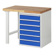 Établi Rau modèle 7516 Plaque en hêtre massif de 840 mm