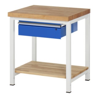 Etabli Rau 8001 avec étagère 840 mm Plaque en hêtre massif