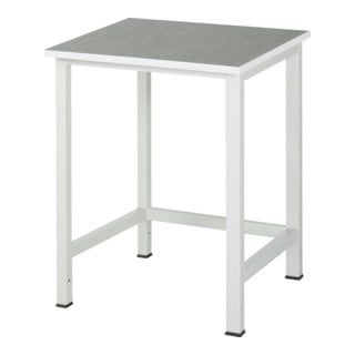 Rau Table de travail modèle 900 avec plateau en linoléum/polyvalent HxI 825x800 mm