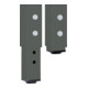 Etabli réglable en hauteur STIER Premium avec 5 tiroirs et 2 portes battantes, lxPxH 2 000x700x840-1 040 mm, anthracite métallisé / RAL 5010-2
