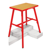 Établi télescopique hêtre l.700xP.450mm H. réglable douille multiplex 30mm 30 mm