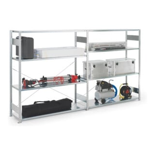 Étagère à emboîter grands rayonnages H2000xl1700xP400 mm extension galvanisée ga